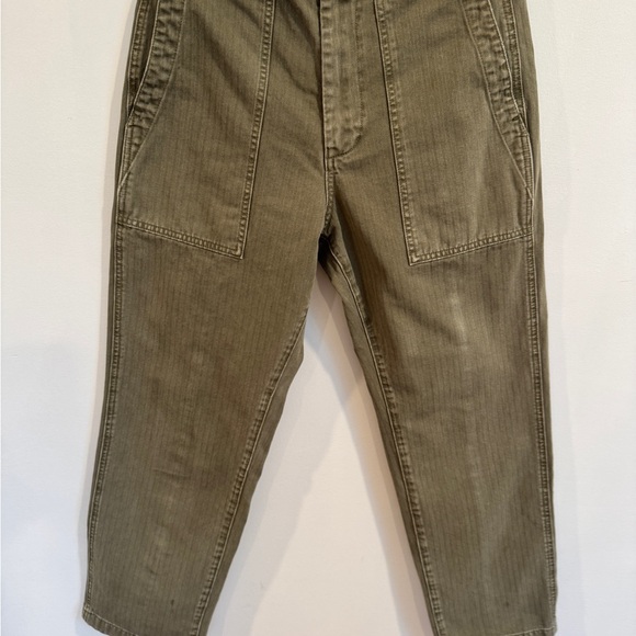 Alex Mill Olive Neil Chinos in herringbone - Picture 5 of 8
